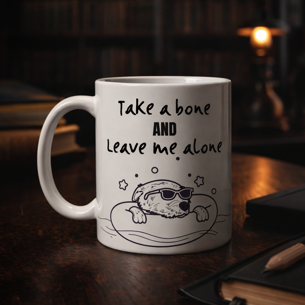 Take a Bone and Leave Me Alone | Funny Dog Lover Gift