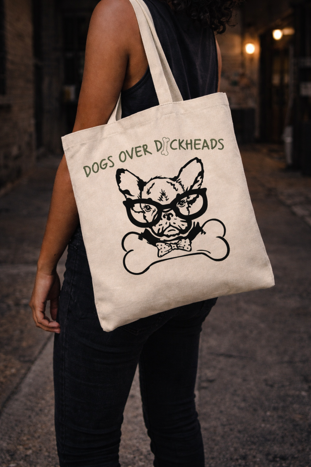 Let the Tote Judge | Sarcastic Dog Lover Gift | Reusable Cotton Tote